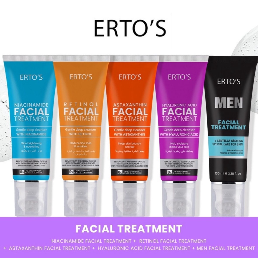 [SALE] ERTOS FACIAL TREATMENT NIACINAMIDE / RETINOL / ASTAXANTHINE / HYALURONIC