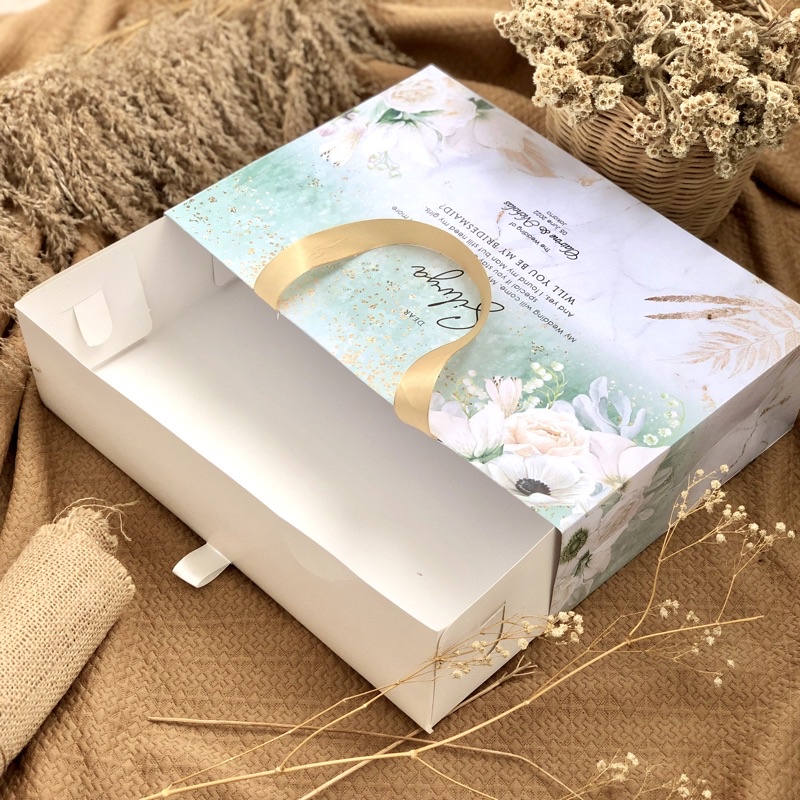 

Paperbag Sliding Box paperbox tas kertas slidebox Bridesmaid, Hampers Bingkisan Souvenir