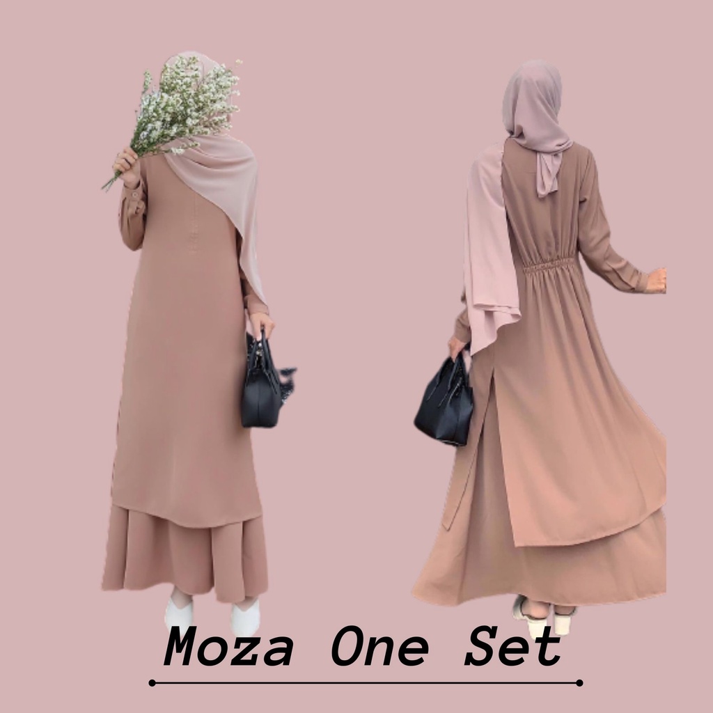 Beautyshirt / Moza / Setelan rok+tunik / Busui Friendly / Bahan Paulista