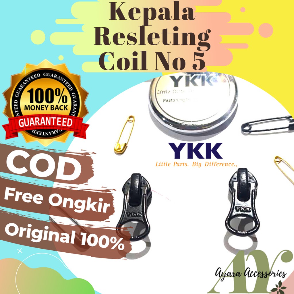 KEPALA RESLETING YKK VARIASI COIL NO. 5 TERBAIK