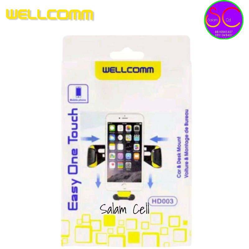 Holder Mobil WELLCOMM HD-003 Stylish Kuat Mewah Original