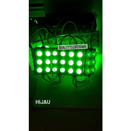 LED 6 MATA BULAT 3x2 KOTAK 12volt RED GREEN BLUE COOL WHITE