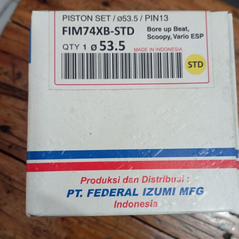 piston bore up 130cc(pin13).beat esp,vario110 esp,scoopy led