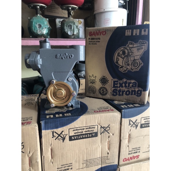 Pompa Air Listrik Sanyo PWH 137 C / Pompa Air Pendorong Sanyo PWH 137c