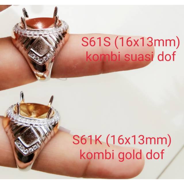Ring cincin alpaka super kombi doff impor1