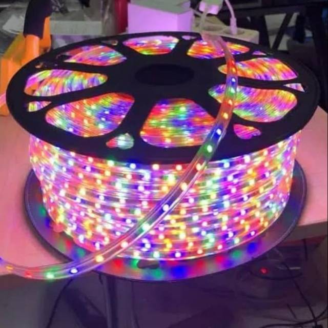 Lampu LED Strip RGB 5050 100M Outdoor/Indoor (Mata Besar)