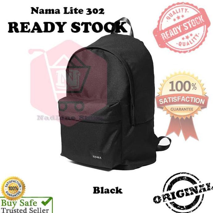 Barang Berkualitas Tas NAMA Lite 302 Backpack / Tas Punggung / Ransel / Travel Black DISKON