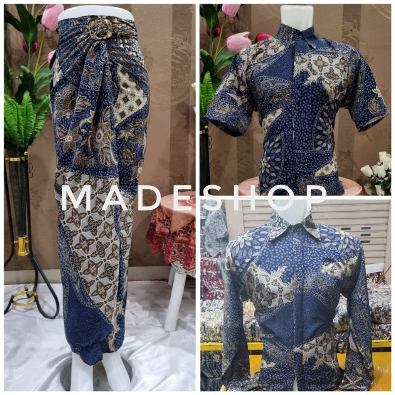KEMEJA BATIK DAN ROK LILIT SET ROK DAN PANJANG BY MADE KEMEJA PRIA SPESIAL TERBARU DISKON MODIS HIGH