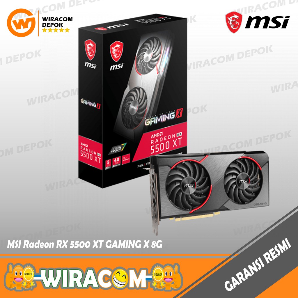VGA MSI Radeon RX 5500 XT Gaming X 8G DDR6 128-bit RX5500 XT