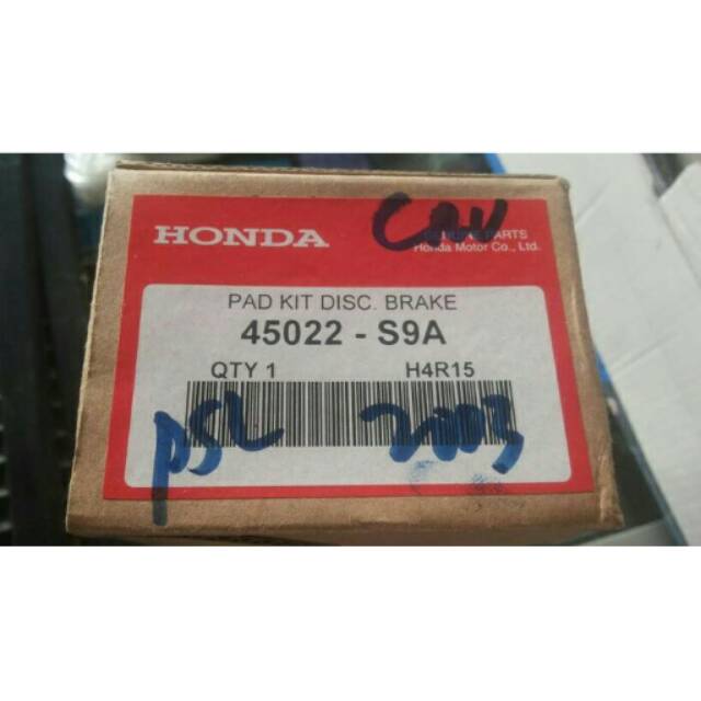 KAMPAS REM DEPAN CRV 2003 MANUAL MATIC BRAKE PAD CRV 2003 MANUAL MATIC