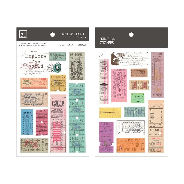 

MU Lifestyle Print-On Sticker 129 - Tickets