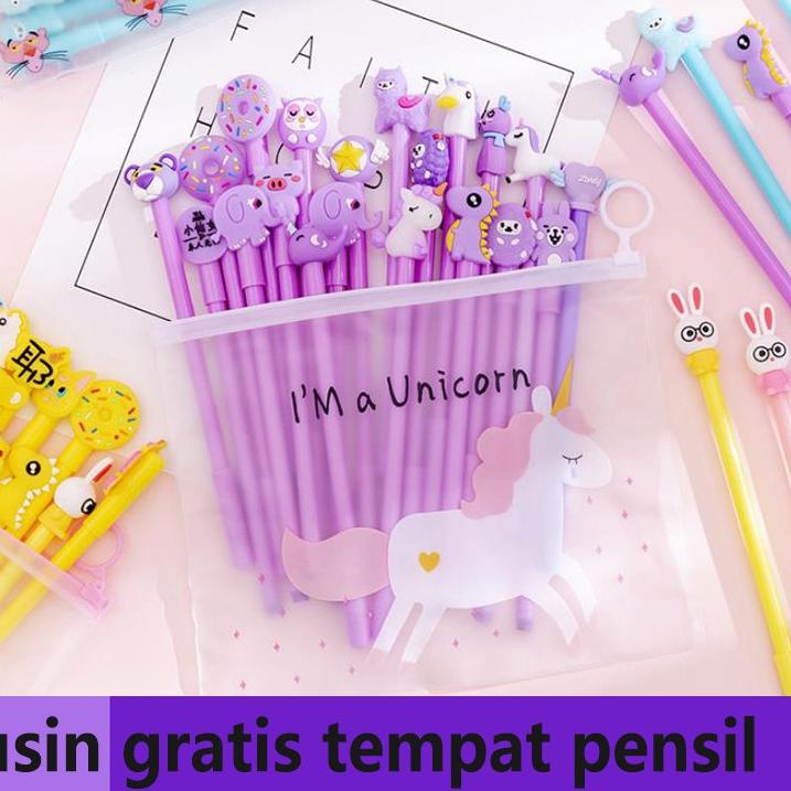 

Terbaru - 1 LUSIN PULPEN GEL MOTIF FREE TEMPAT PENSIL TRANSPARAN UNICORN FS PP28