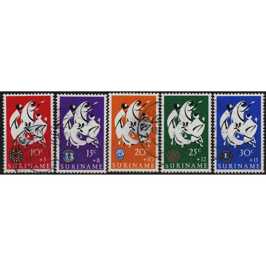 

Perangko Filateli A5-63 suriname VFU 13.04.1966 easter charity