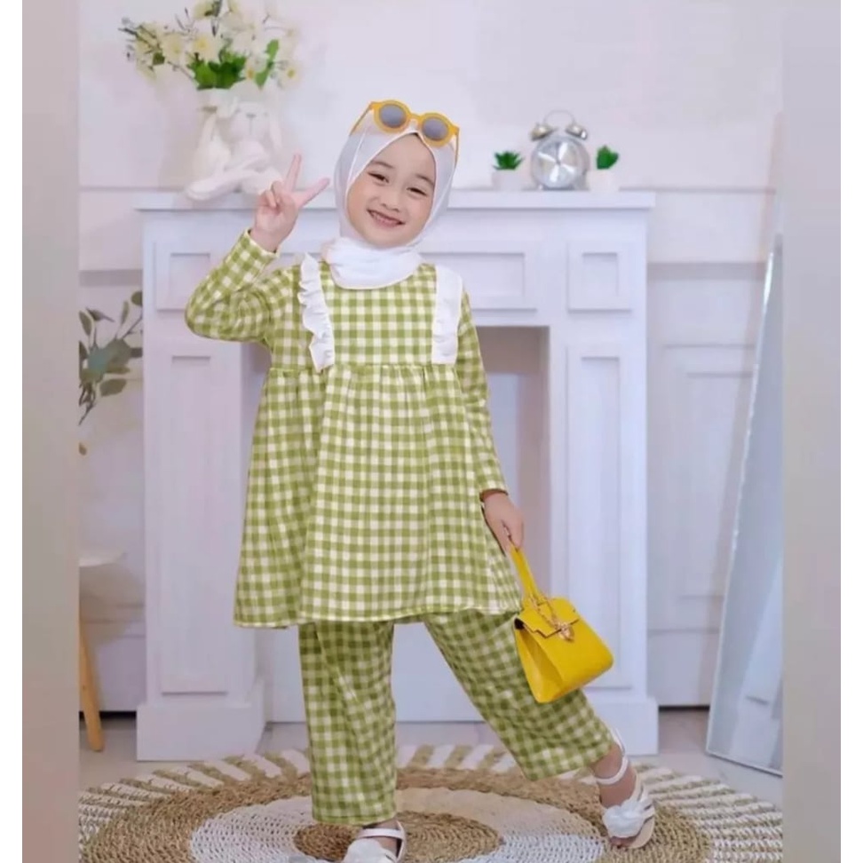 PROMO-SETELAN BAJU ANAK PEREMPUAN USIA 1-6 TAHUN SETELAN ANAK PEREMPUAN SLAVINA SET TERLARIS