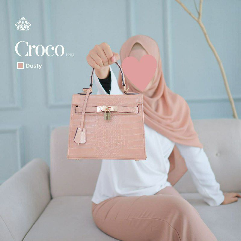 TERBARU CROCO BAG | By Lunair ORI tas simple sintetis slempang