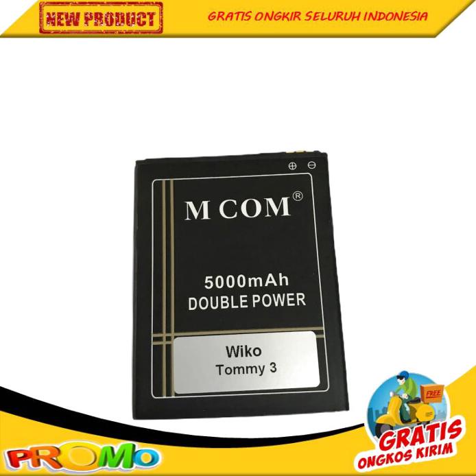 TERBARU MCOM BATERAI WIKO TOMMY 3 TOMMY3 PLUS - BATERAI BOLEH RESELLER