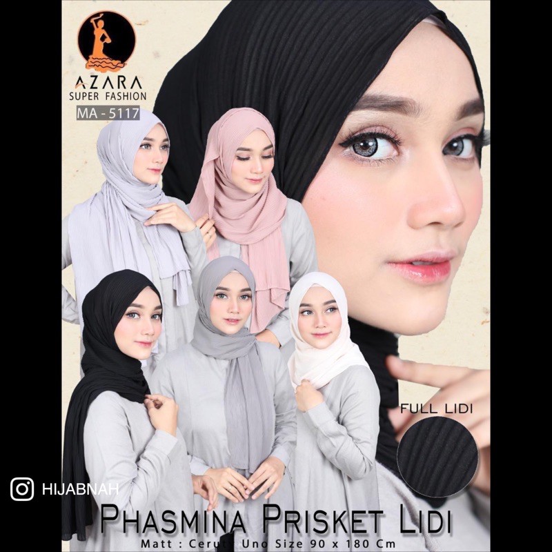 pashmina plisket full (180x90cm) ceruty azara