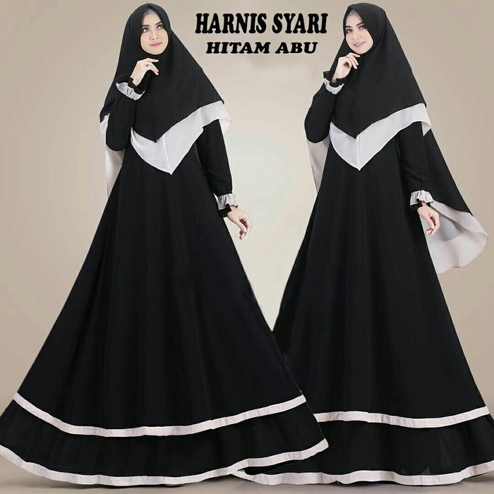 GAMIS SYARI ANNAJAH CAPUCCINO 900GR 110 140 ALLSIZE GAMIS SYARI BUSUI CADAR CREPE HQ POLOS MURAH I.