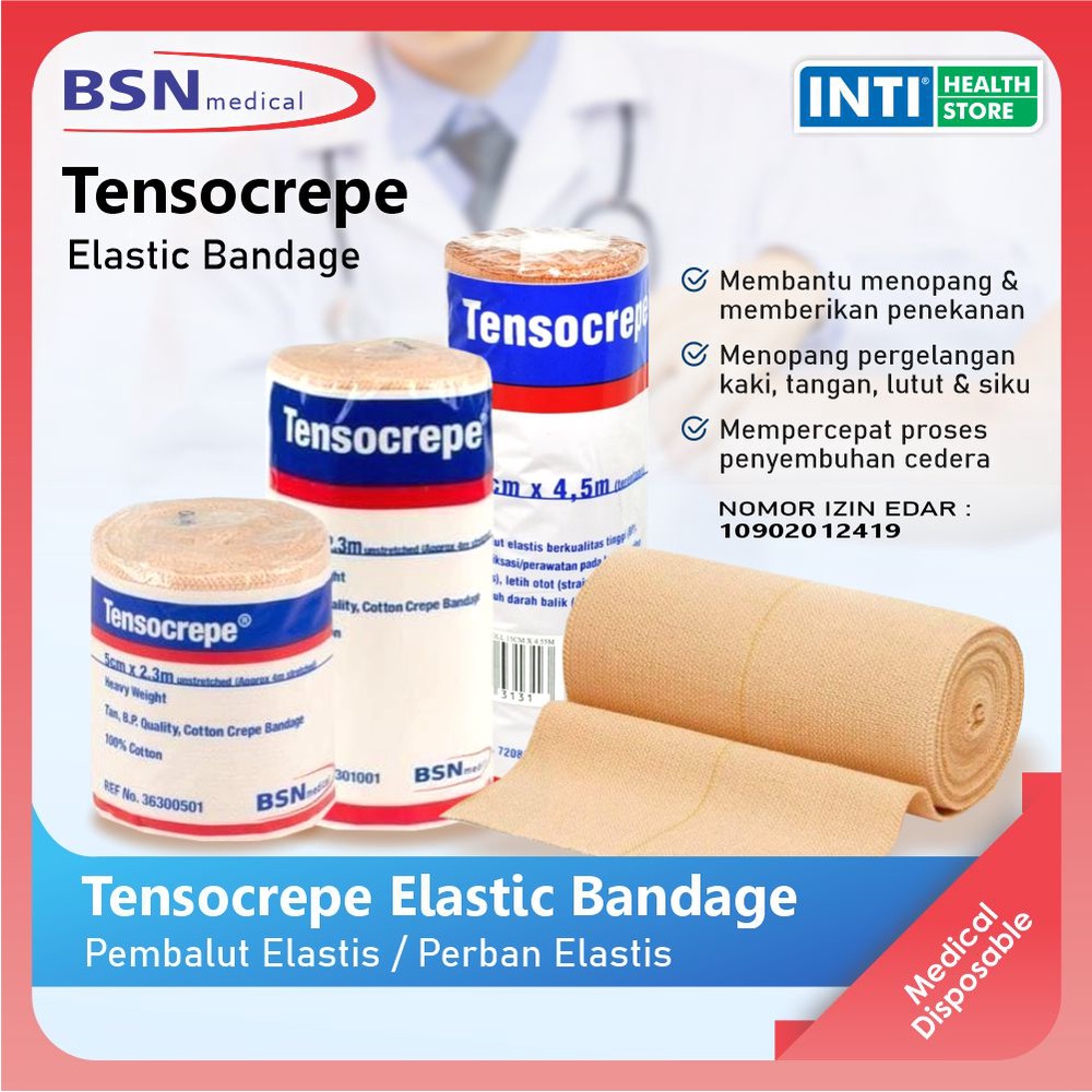 Bsn | Tensocrepe | Perban Elastis | Elastic Bandage | Pembalut Elastis