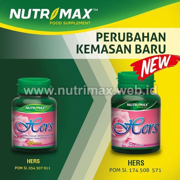 Nutrimax Hers Vitamin Untuk Buat Kesehatan Kesuburan Hormon Wanita Shopee Indonesia