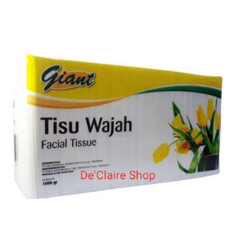 Tisu Nice 900gr / Multi 1kg / Tisu Giant 1000gr 2 ply Facial Tissue-Giant 1000gr
