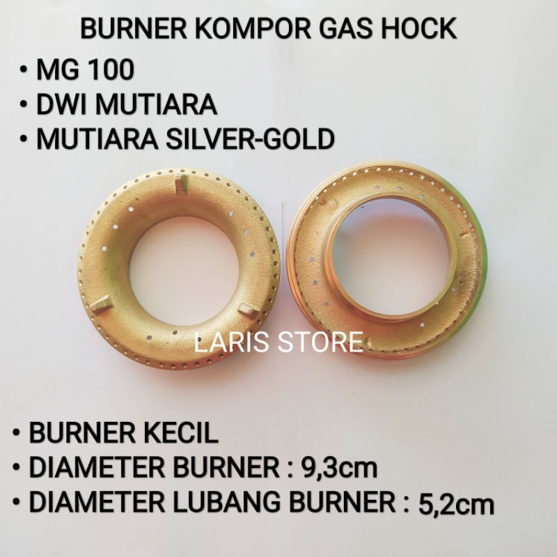 Burner / Kuningan Kecil Kompor Gas Hock 100 MG Dwi Mutiara Silver