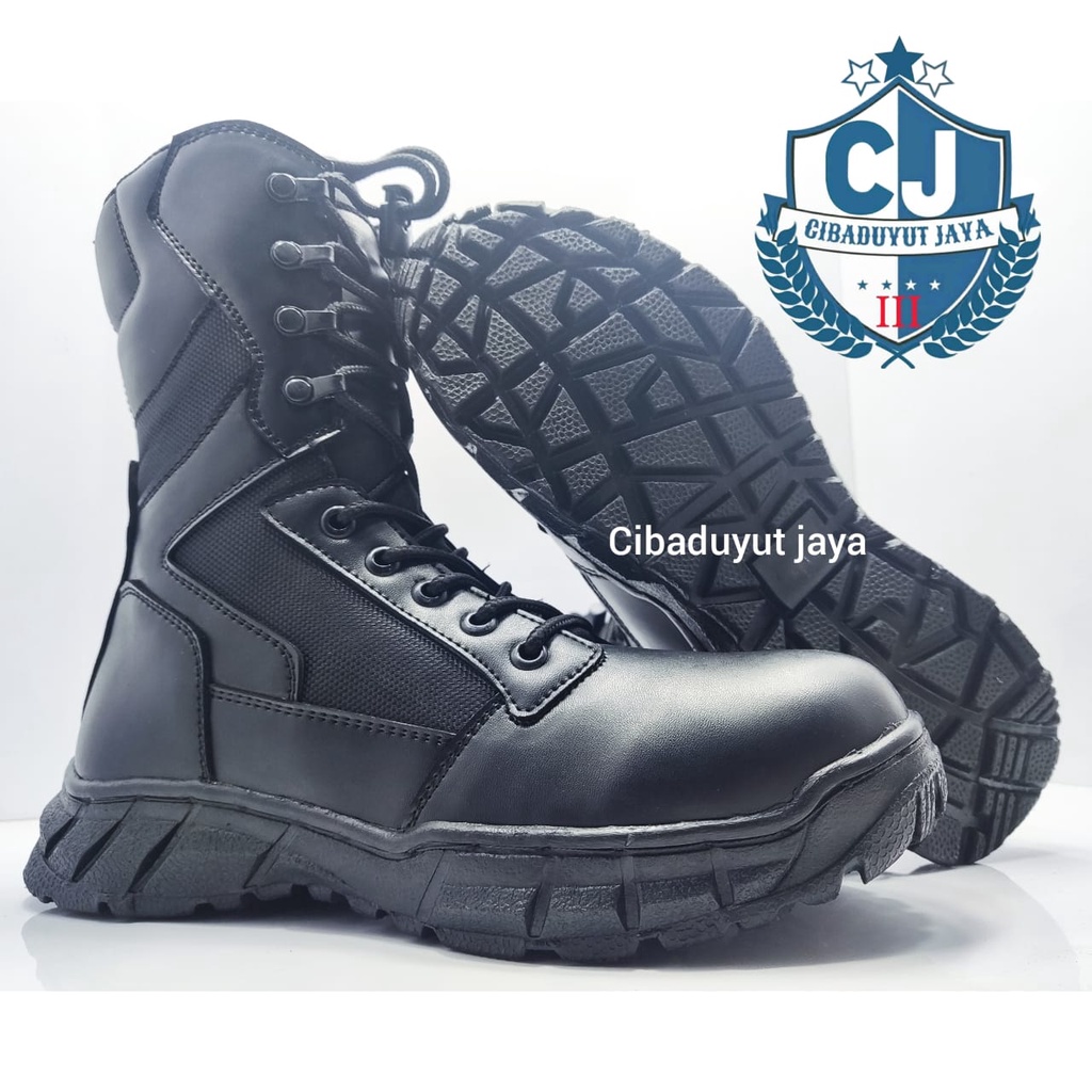 SEPATU PDL TNI POLRI TERBARU SECURITY PDL HITAM WATERPROOF TERLARIS!