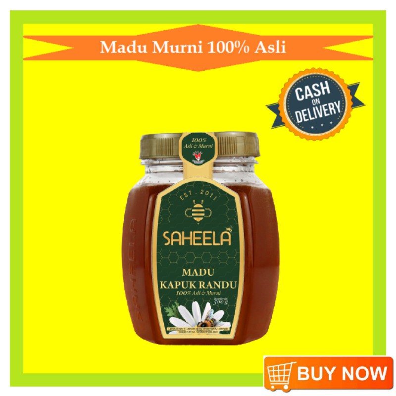 

Madu Asli 500 Gram - DINKES P-IRT N0. 1093318129172018-2023 - Madu Bunga Kapuk Randu - Madu Saheela