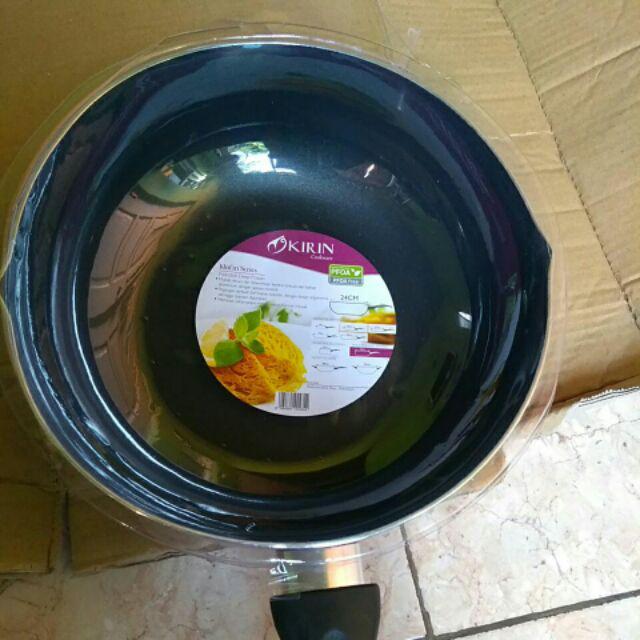 Wajan Deep Frying Kirin Ungu Teflon Bagus Murah
