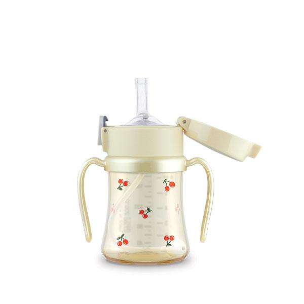 Grosmimi PPSU Cherrish Weighted Straw Cup