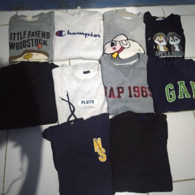 Borongan Hoodie Dan Crewneck