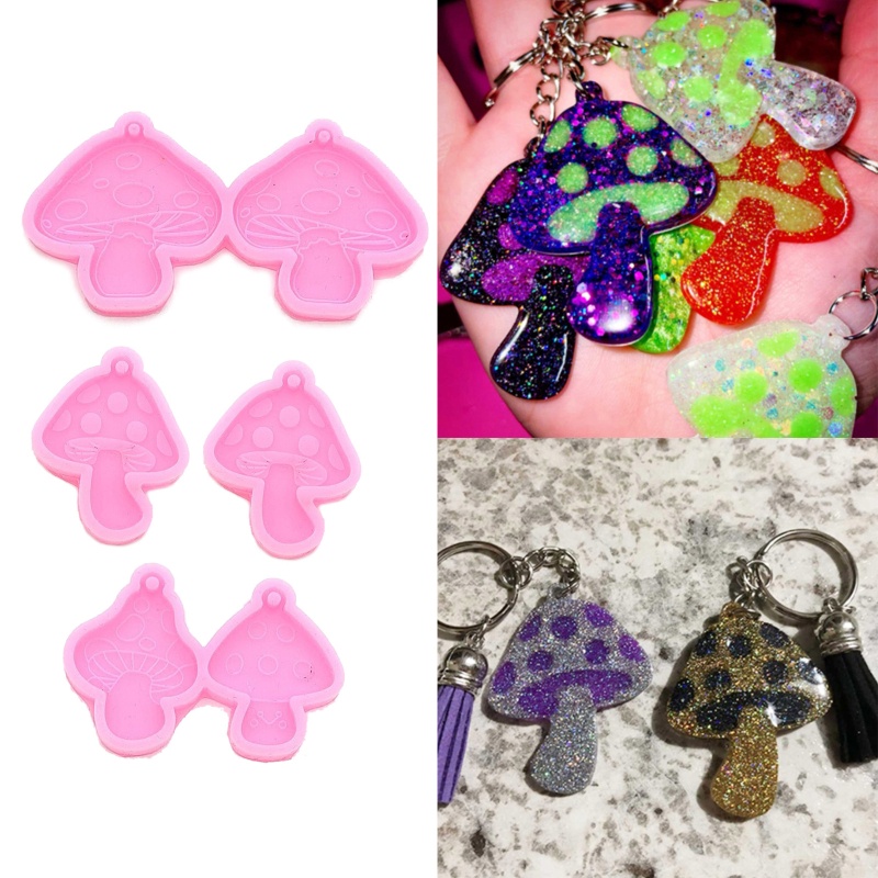 Siy 2pcs / Pasang Cetakan Resin Untuk Membuat Perhiasan Anting Wanita DIY