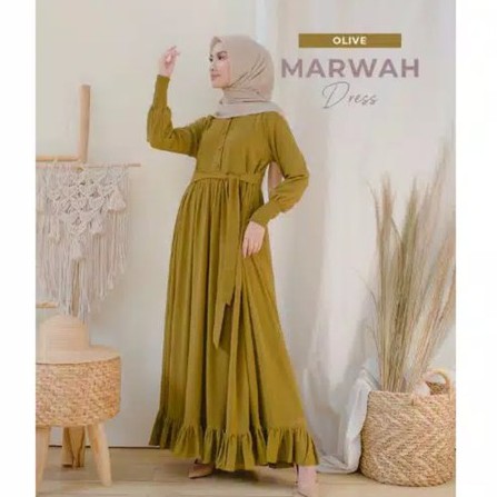 Marwah Dress/gamis  terbaru/dress kondangan/dress kekinian/gamis murah meriah promo