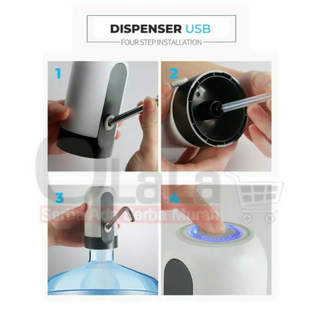 Pompa galon electrik dispenser galon usb TERJAMIN