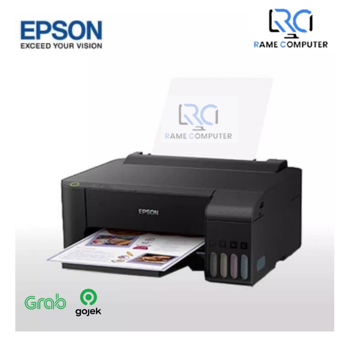 Epson Printer L1110 Print Only INFUS PABRIK LENGKAP 4 SET TINTA ORIGINAL 003