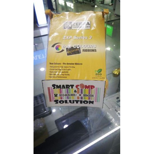 Ribbon Tinta Warna Printer ID Card Zebra ZXP3 Color 800033-840