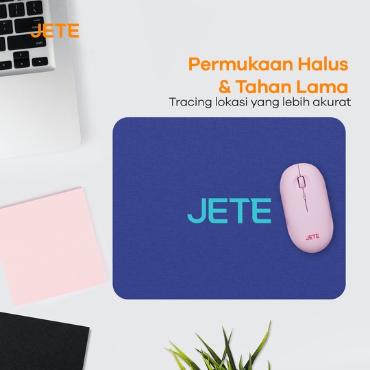 Mouse Pad JETE Mousepad 2 Ukuran Besar 21 x 26 cm - Anti Slip