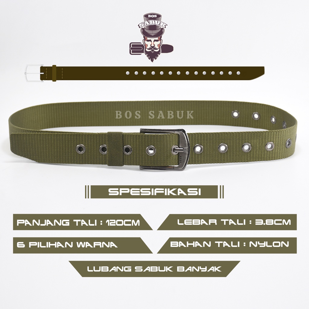 Ikat Pinggang Pria Nylon Canvas Terbaru Sabuk Pria Tactical Military Gesper Kanvas Nylon Men Belt-BS223