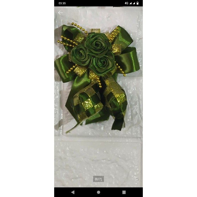 

Ketupat pita hias parcel