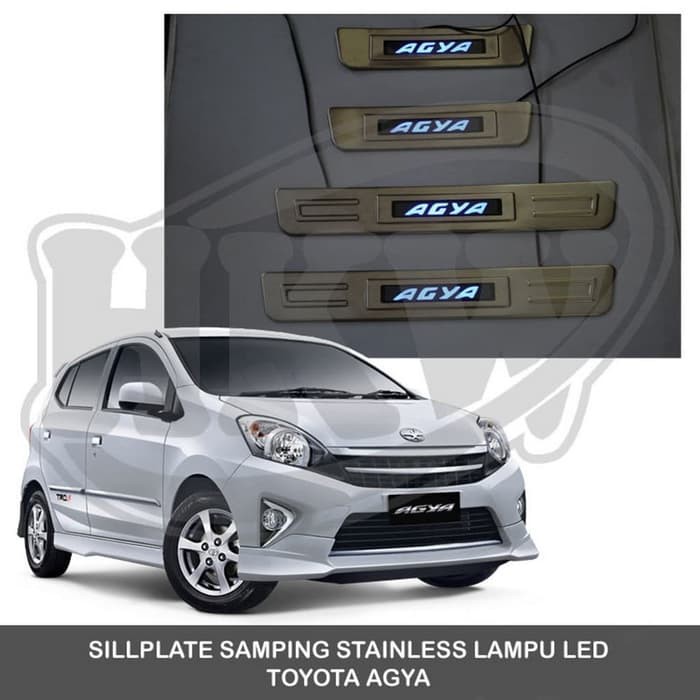 SILLPLATE LED ILLUMINTAED Agya. aksesoris mobil