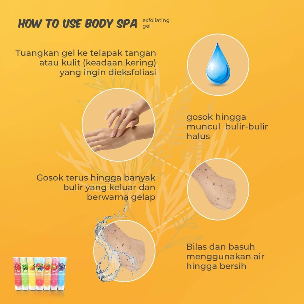 Hanasui (✔️BPOM) Body Spa Exfoliating Gel 300ml | gel perontok daki bolot