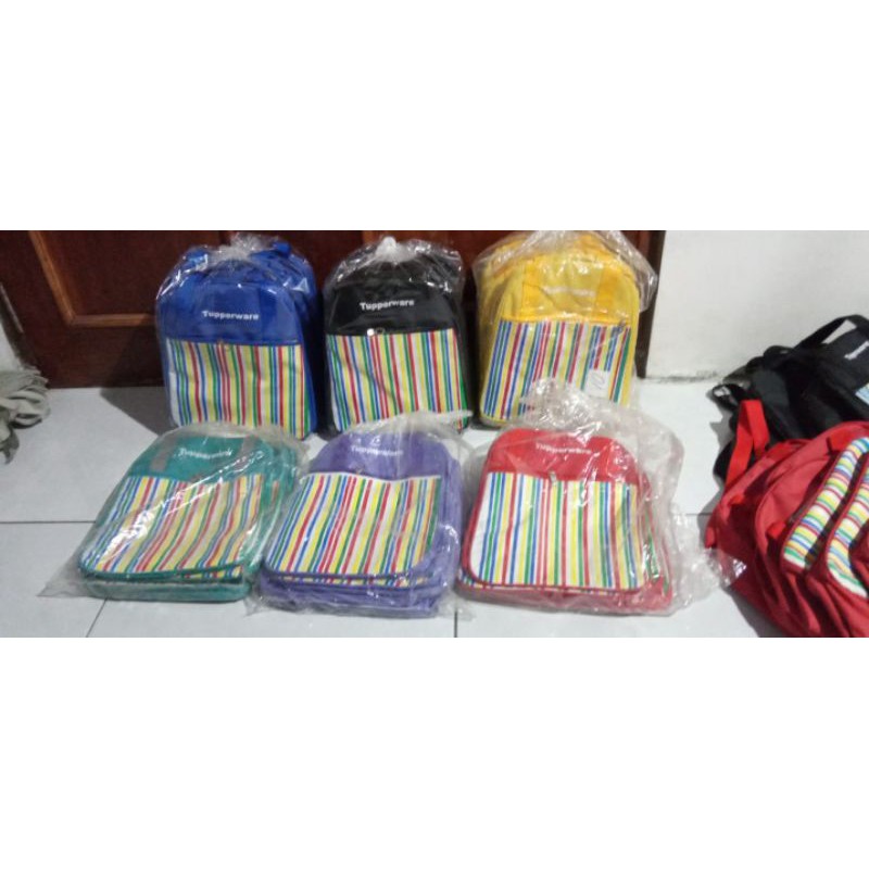 Tas bekal pop stripe/ pop stripe bag tupperware