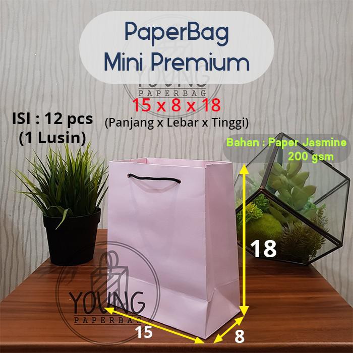 

PROMO - Paper Bag / Tas Kertas Mini Premium Uk.15x8x18 (1 lsn) - Navy