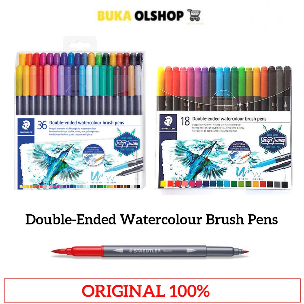 

Brushpen Staedtler Double Ended Watercolour Brush Pens