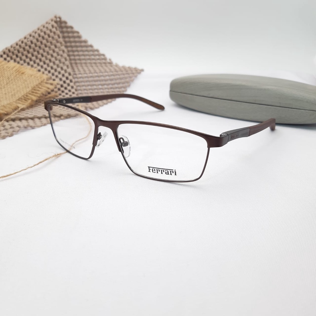Ramadhan Sala!! Frame FER 8506 Kacamata Photocromic Pria / Wanita Anti Radiasi Premium Free Box dan Lap