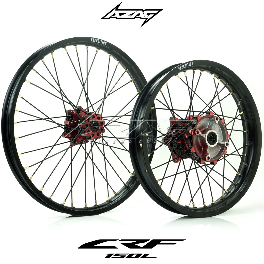 VELG SET TRAIL MOTOCROSS CRF 150L VELG EXPEDITION TROMOL WILWOOD