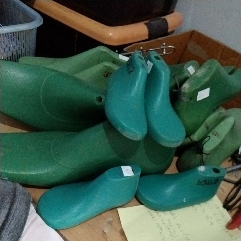 shoelast fiber ijo plastik second no 36 39 40