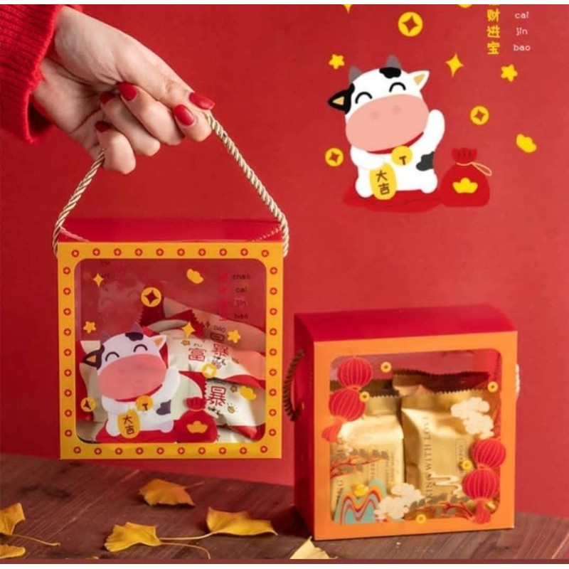 

Packaging Kue Kering / Kemasan Mooncake / Mika Lidah Kucing / Box PET Merah 2021 / SALE TERMURAH ‼