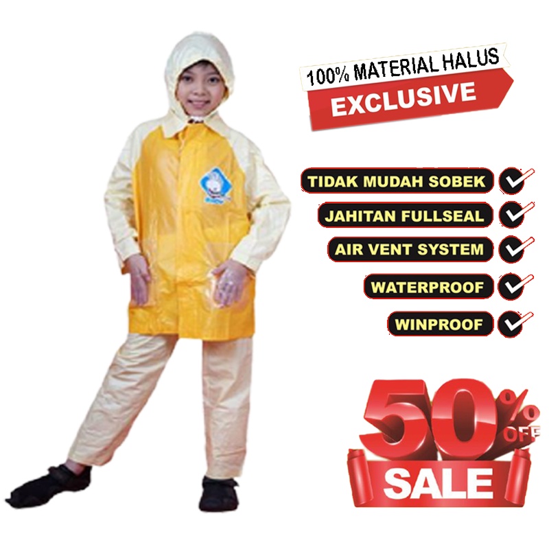 BARU Jas Hujan Mantel Baju Celana Anak Setelan Jas Hujan Jaket Celana Anak Elmondo  Lucu Imut Jas Hujan Murah Raincoat Jas Hujan Murah Berkualitas