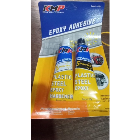 

Lem KMP plastik steel besi 5 menit 48 gram